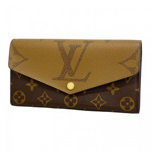 Louis Vuitton Monogram Giant Reverse Long Wallet, Portefeuille Sarah M80726, ...
